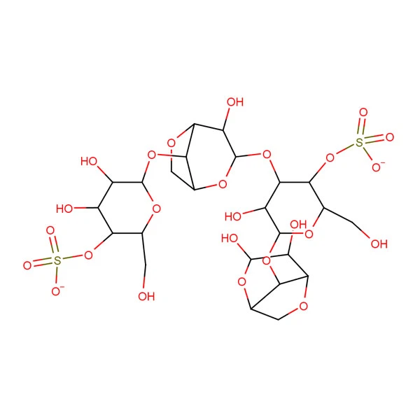 1 TON 11114-20-8 κ-karrageen C24H36O25S2